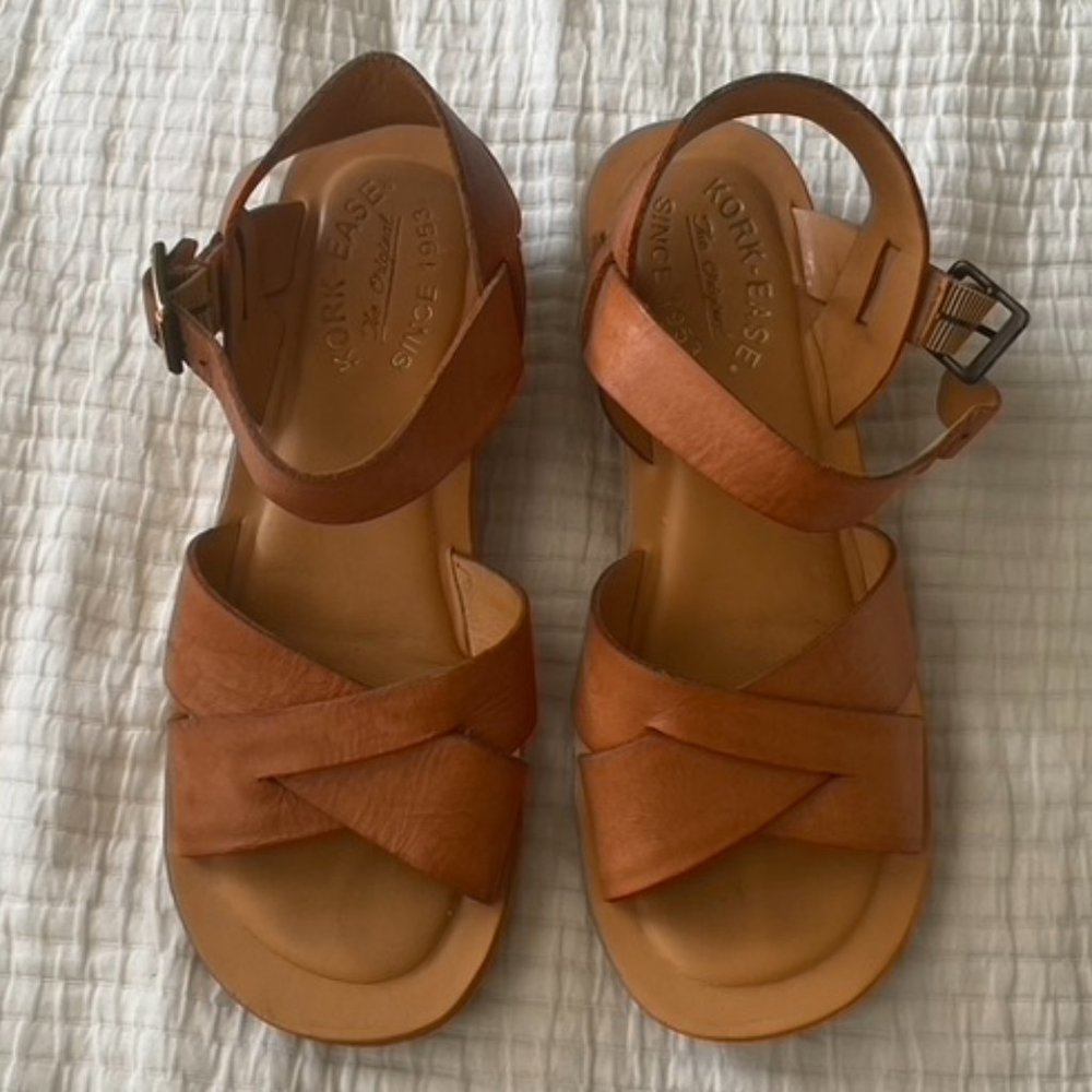 Kork-Ease Myrna Classic in Natural Vachetta Leather Size 6M